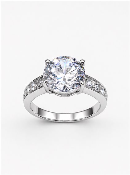 Anello Vidali Gioielli Donna in Argento Zircone ANAR-50-34 - ANAR-50-34